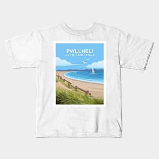 Pwllheli Beach, Llyn Peninsula - North Wales Kids T-Shirt